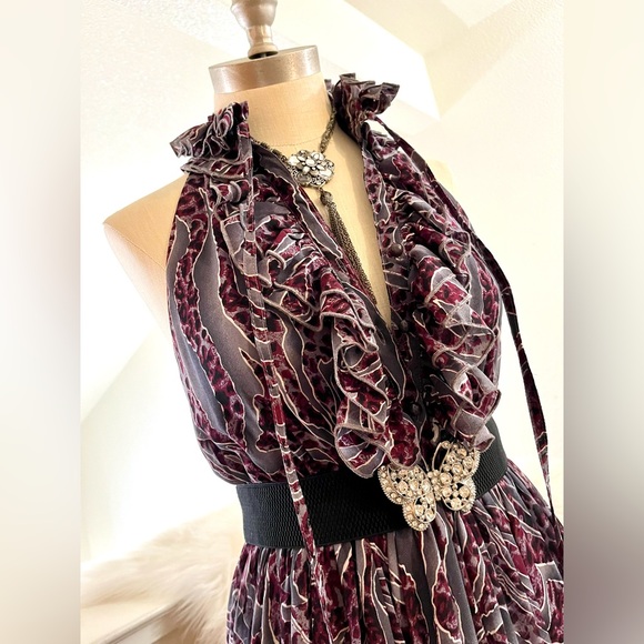 EUC M Purple Blue Dress - Picture 2 of 11